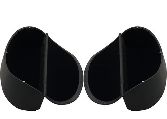 Custom Logo Embossed Black Hard Magnetic Sunglasses Case