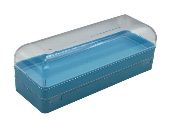 Double Layer Clear Plastic Eyeglass Case