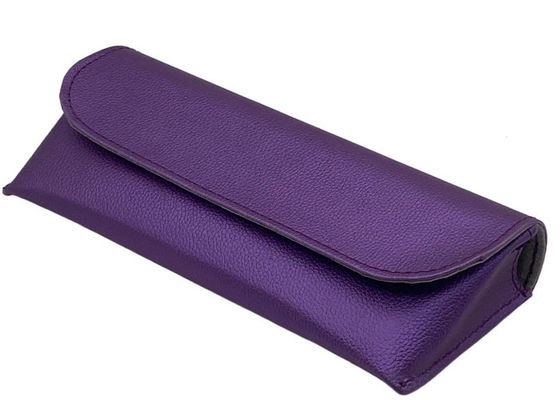 Purple Handbag Customized Logo Leather Glasses Holder